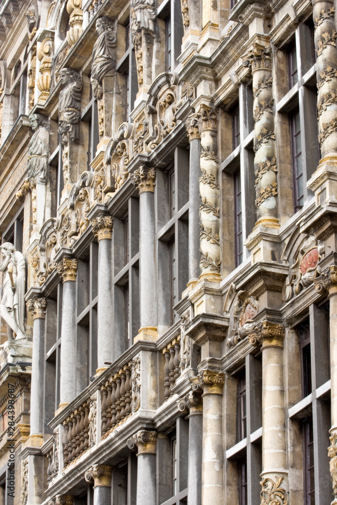 Belgium, Brussels, City Hall architecture.