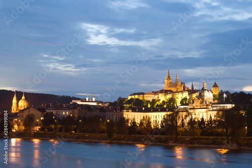 CZECH REPUBLIC, Prague. Prague Castle at Dusk.  © Stuart Westmorland/Danita Delimont