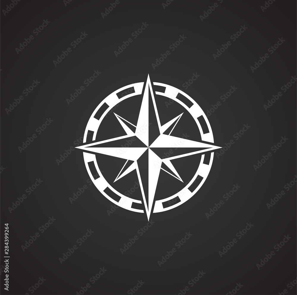 Windrose icon on background for graphic and web design. Simple illustration. Internet concept symbol for website button or mobile app. Windrose icon on background for graphic and web design. Simple illustration. Internet concept symbol for website button or mobile app.
