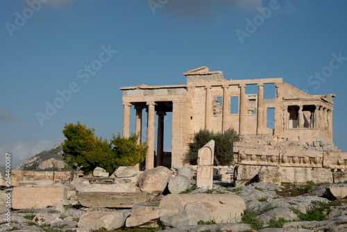 Greece, Athens, Acropolis. Erectheum, Porch of the Caryatids..