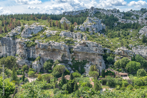 Les Baux de Provence, valley, Provence, France, Europe photo