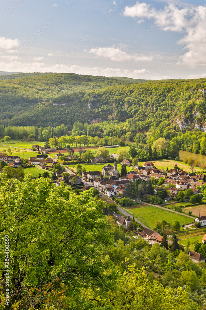 France, Lot. River valley