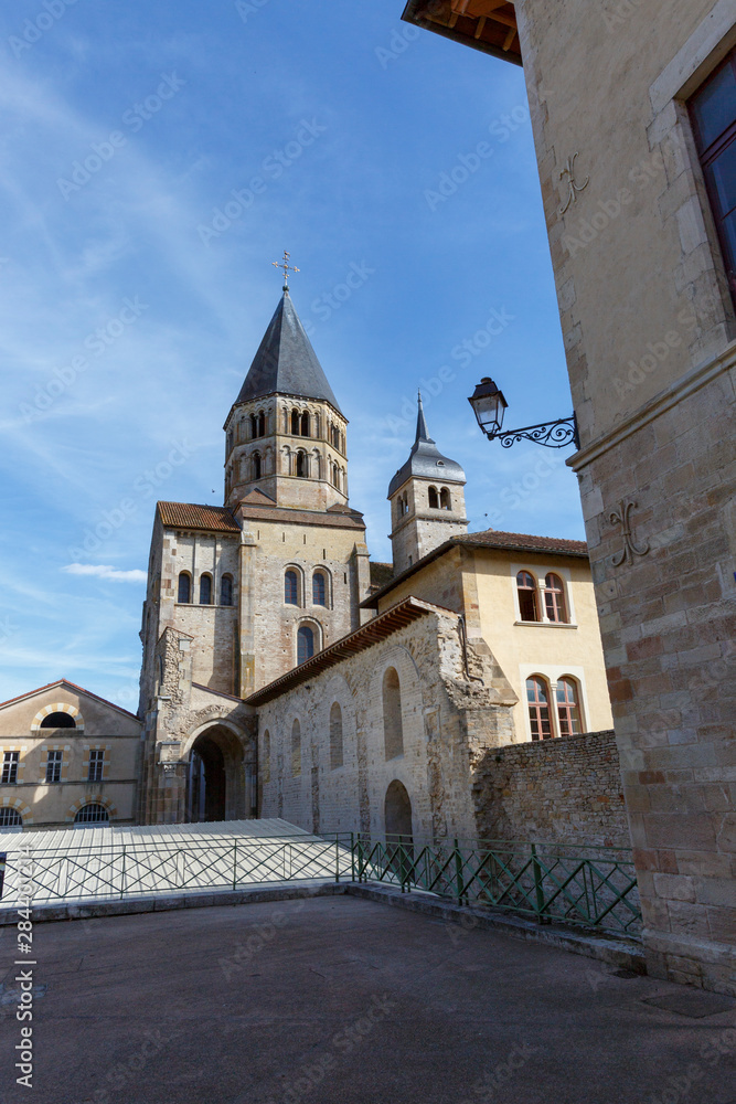 Benedictine abbey of Cluny in Burgundy founded in 910. France.