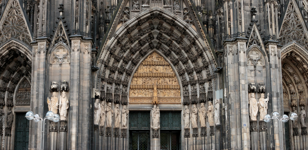 Panorama. Cologne Cathedral. UNESCO World Heritage. Cologne, Germany.