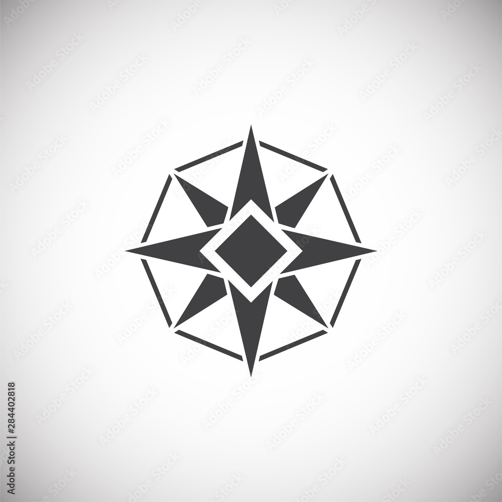 Windrose icon on background for graphic and web design. Simple illustration. Internet concept symbol for website button or mobile app. Windrose icon on background for graphic and web design. Simple illustration. Internet concept symbol for website button or mobile app.