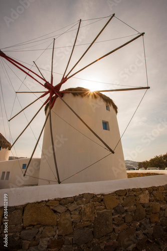 The famous Wind Mills. Mykonos. Greece.
