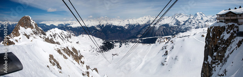 panorama nice mountain view of the alps