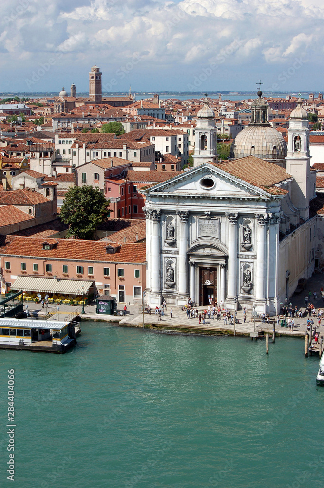 Italy, Venice. Jesuit Church along the Grand Canal