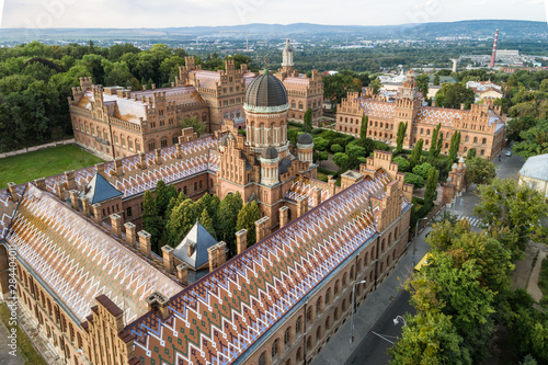 Fényképezés Aerial view of Yury Fedkovych national University in Chernivtsi, Ukraine