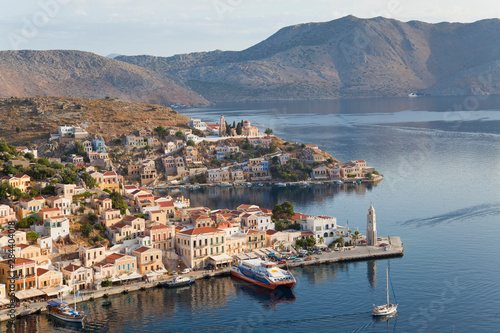 Symi Town, Symi Island, Dodecanese Islands, Greece