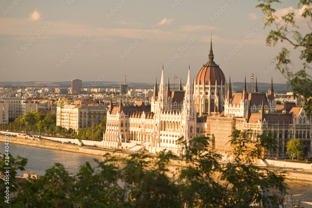 View from Castle Hill, Buda side Central Budapest, Capital of Hungary, Europe