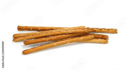 Closeup of a pile of pretzel sticks. 