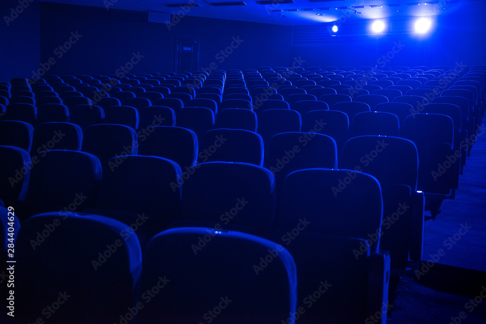 Naklejka premium empty auditorium with seats