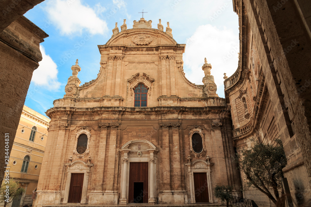Italy, Bari, Apulia, Monopoli. Roman Catholic Cathedral, the Basilica of the Madonna della Madia or Santa Maria della Madia.