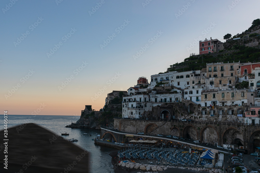 Fototapeta premium vista su Minori sulla Costiera Amalfitana