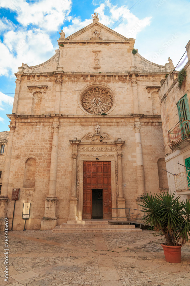 Italy, Puglia. Small commune of the Metropolitan City of Bari, Alberobello. UNESCO World Heritage Site.