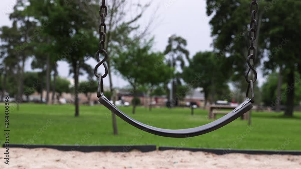 Empty Swingset Rack Focus Empty Swingset Rack Focus