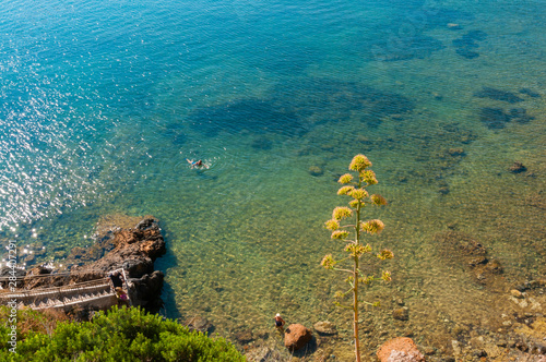Cliffs of Talamone, Grosseto province, Maremma, Tuscany, Italy