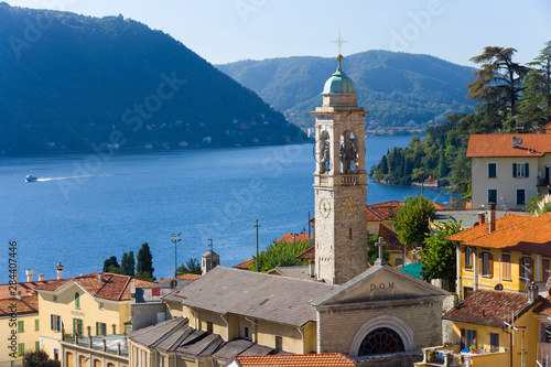 View over Moltrasio, Lake Como, Italy photo