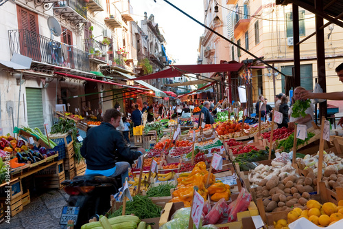 The Capo market in Palermo Sicily Italy photo