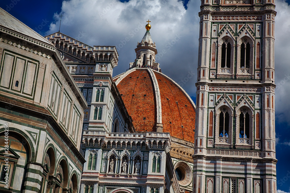 The Duomo of Florence with evening light