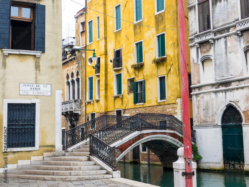 Italy, Venice, Back Canal of Venice
