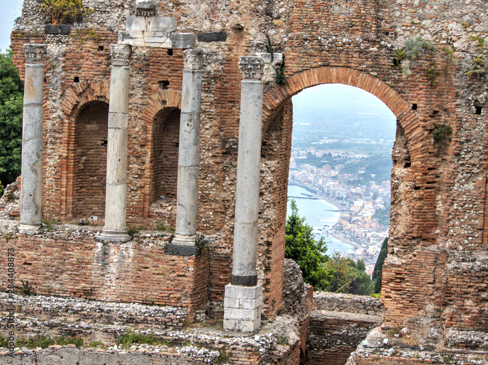 Ancient Roman theatre in Taormina