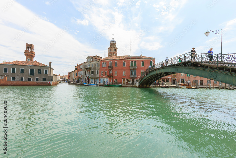 Bridge over Canal. Murano. Venice. Italy.