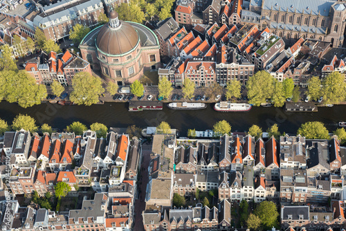 Photography Aerial view of Amsterdam, Holland, Netherlands