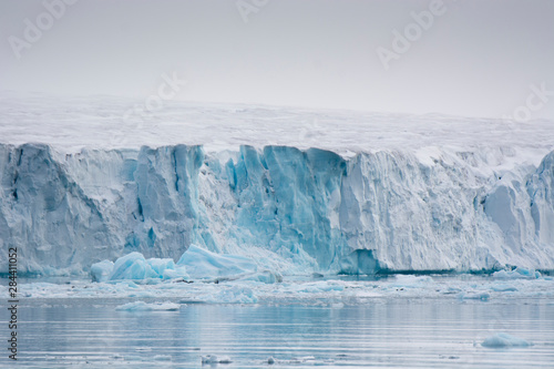 Norway. Svalbard. Nordaustlandet Island. Brasvelbreen. Austfonna Ice cap, second largest in the northern hemisphere.