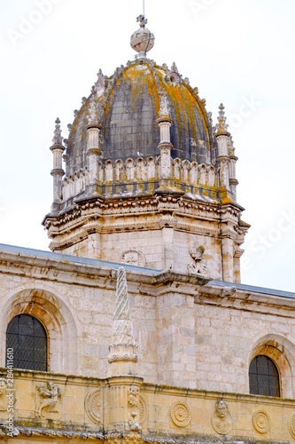 Portugal, Belem. Jeronimos Monastery Dome was built in 1502 on the site of a hermitage founded by Prince Henry the Navigator, also Vasco da Gama's tomb. UNESCO World Heritage Site photo