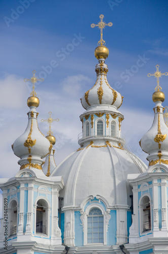 Russia, St. Petersburg, Nevsky Prospect, Smolny Convent.