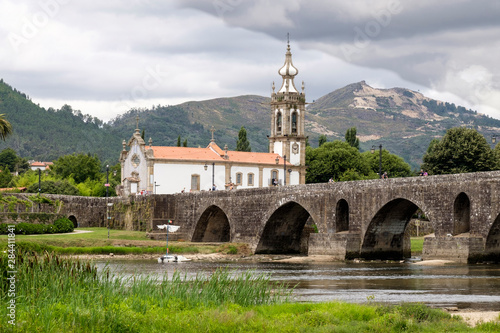 Portugal, Ponte de Lima. Oldest city in Portugal. It is named for a long medieval bridge that runs across the Lima River. 18th C. Sao Francisco church.