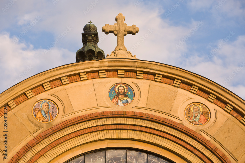 Obraz premium Romanian Orhodox Cathedral, built between 1902 and 1906, Sibiu-European Capital of Culture 2007, Romania, Eastern Europe
