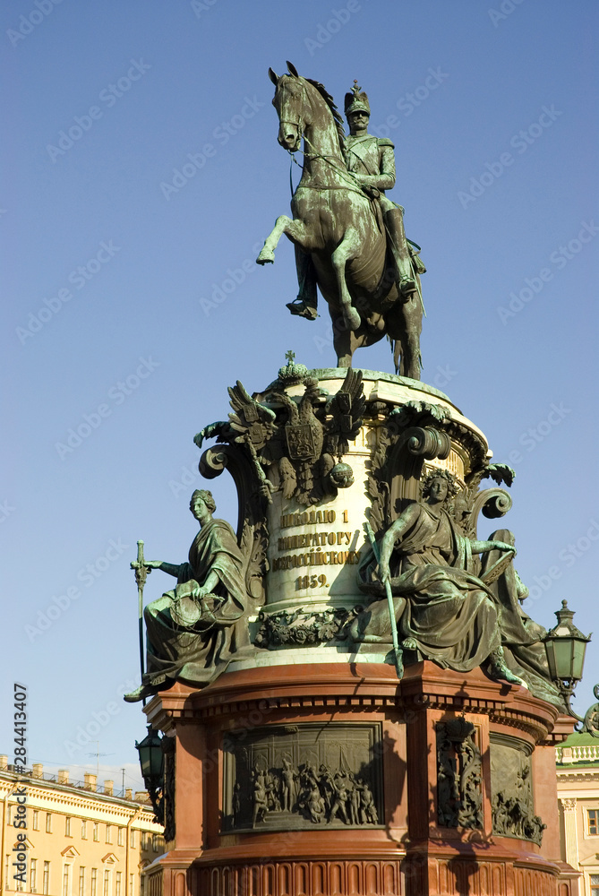 Russia. St. Petersburg. Monument to Nicholas I