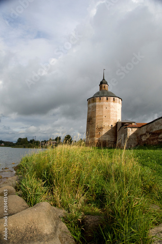 Russia, Volga-Baltic Waterway, Goritzy. Kirillo-Belozersky Monastery, founded in 1397 by St. Cyril. Lake Siverkoye.