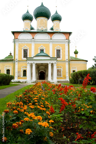 Russia, Golden Ring city of Uglich, located on the Volga. Cathedral of Our Savior's Transfiguration.