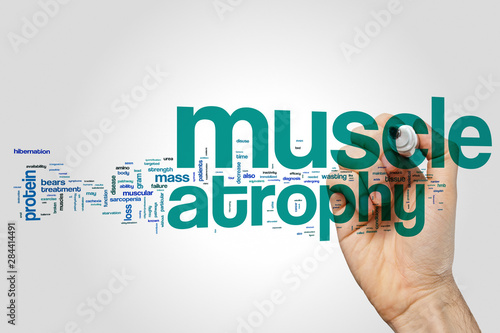 Принти на полотні Muscle atrophy word cloud concept