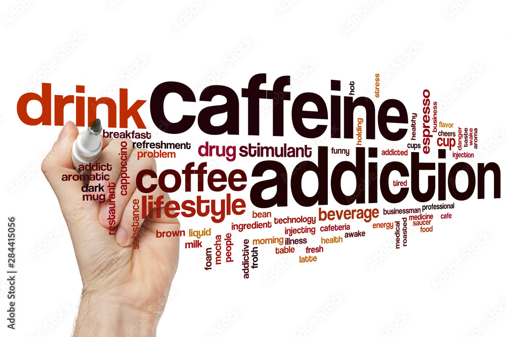 Caffeine addiction word cloud Caffeine addiction word cloud
