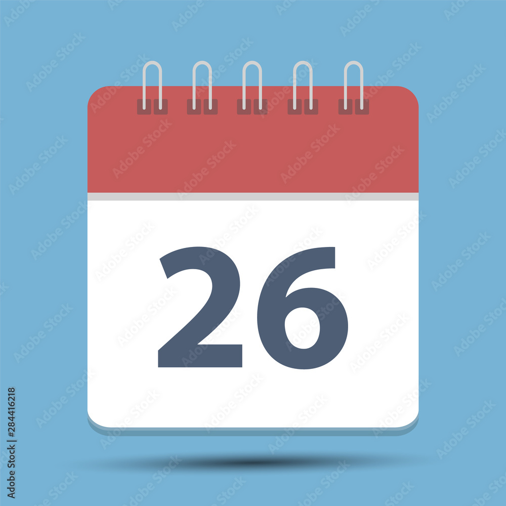 Date 26 Simple Calendar Date 26 Simple Calendar