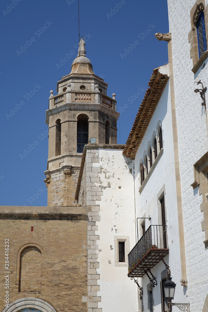 Street view of Sitges, Spain
