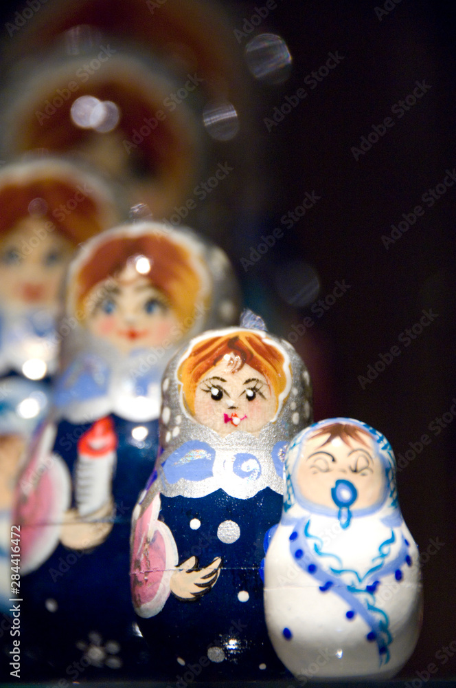 Russia: Typical Russian matryoshka stacking dolls Russia: Typical Russian matryoshka stacking dolls