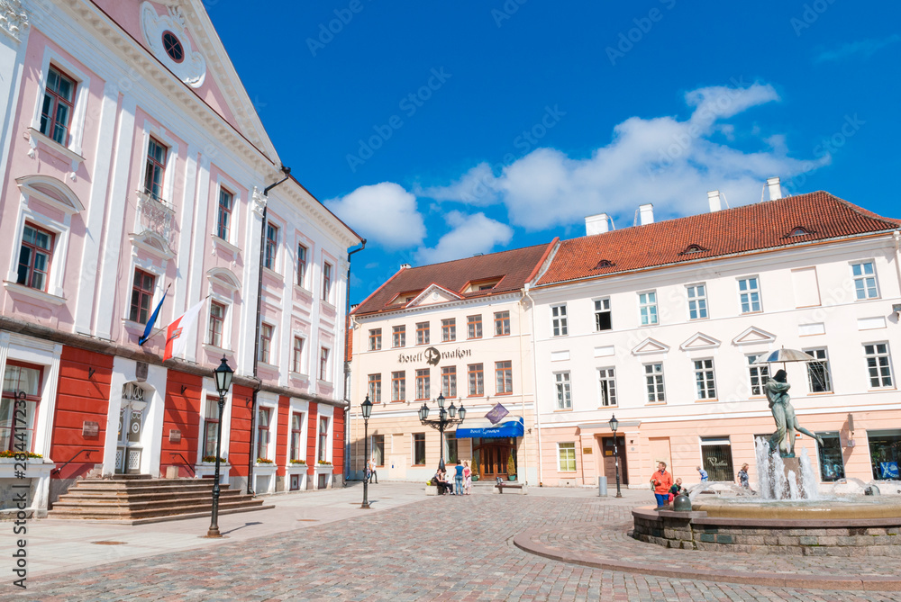 Raekoja Square (Raekoja plats), Tartu, Estonia, Baltic States