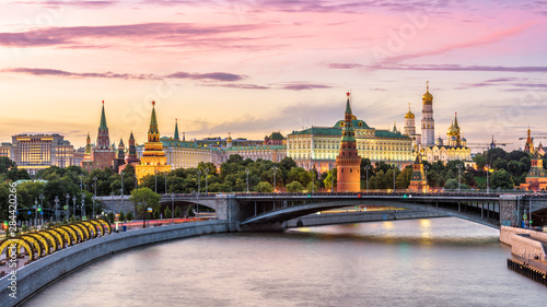 Photography Moscow Kremlin at Moskva River, Russia