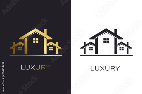 Real Estate Houses Luxury Logo for Business