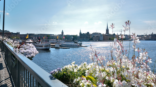 Vista desde el puente panorámica de Estocolmo