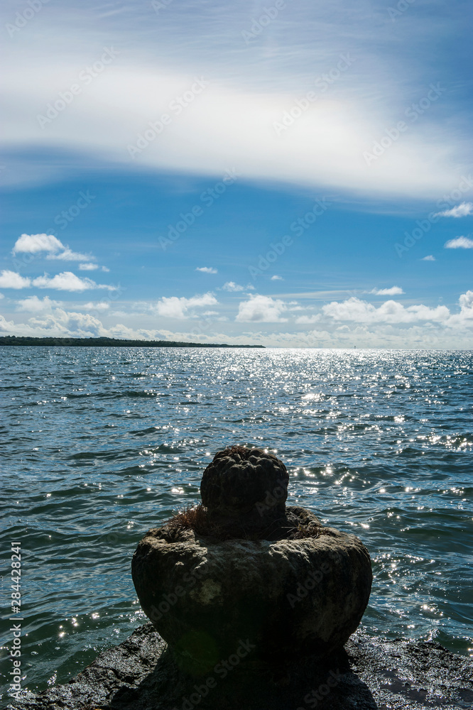 Fototapeta premium Ceremonial stone on Yap Island, Micronesia