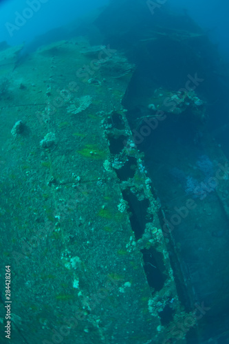 Japanese Teshio Maru Standard 1 V Freighter Wreck from WWII, Palau, Micronesia, Western Pacific © Stuart Westmorland/Danita Delimont