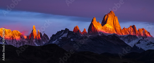 Argentina, Patagonia, Sunrise, colorful photo