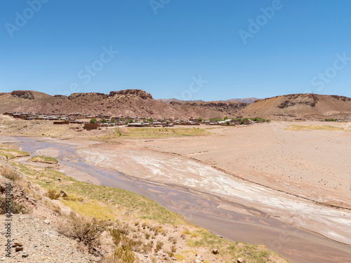 The Susques village. Landscape in the Altiplano  Argentina.